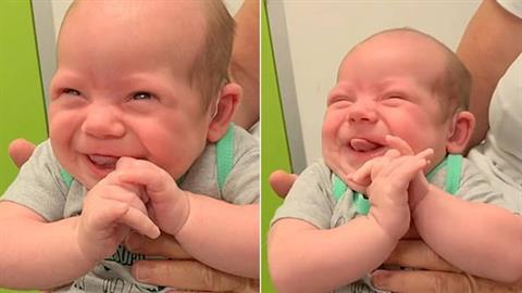 Μωράκι με πρόβλημα ακοής ακούει για πρώτη φορά τη φωνή της μαμάς του